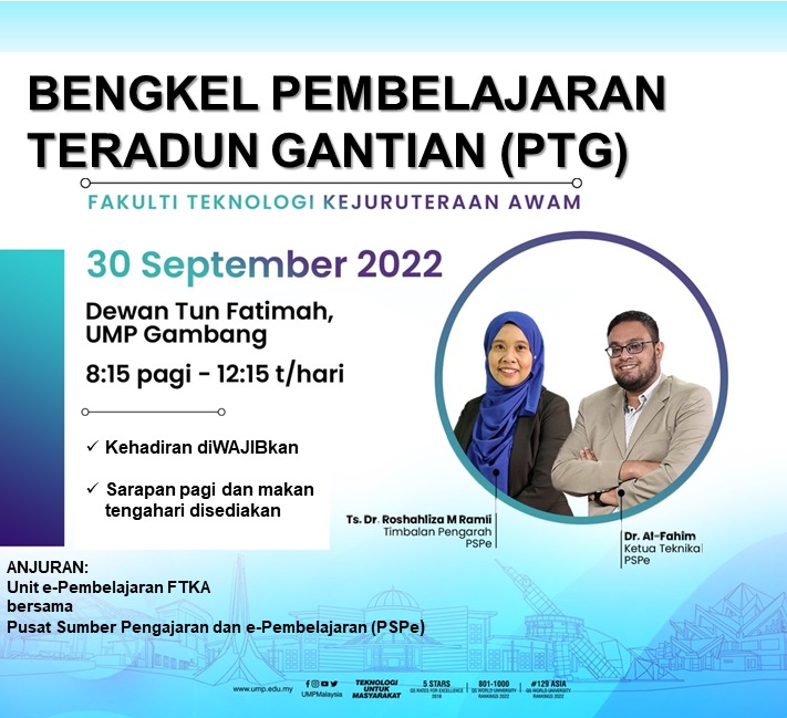 Bengkel Pembelajaran Teradun Gantian bersama pihak PSPe pada 30 September 2022 